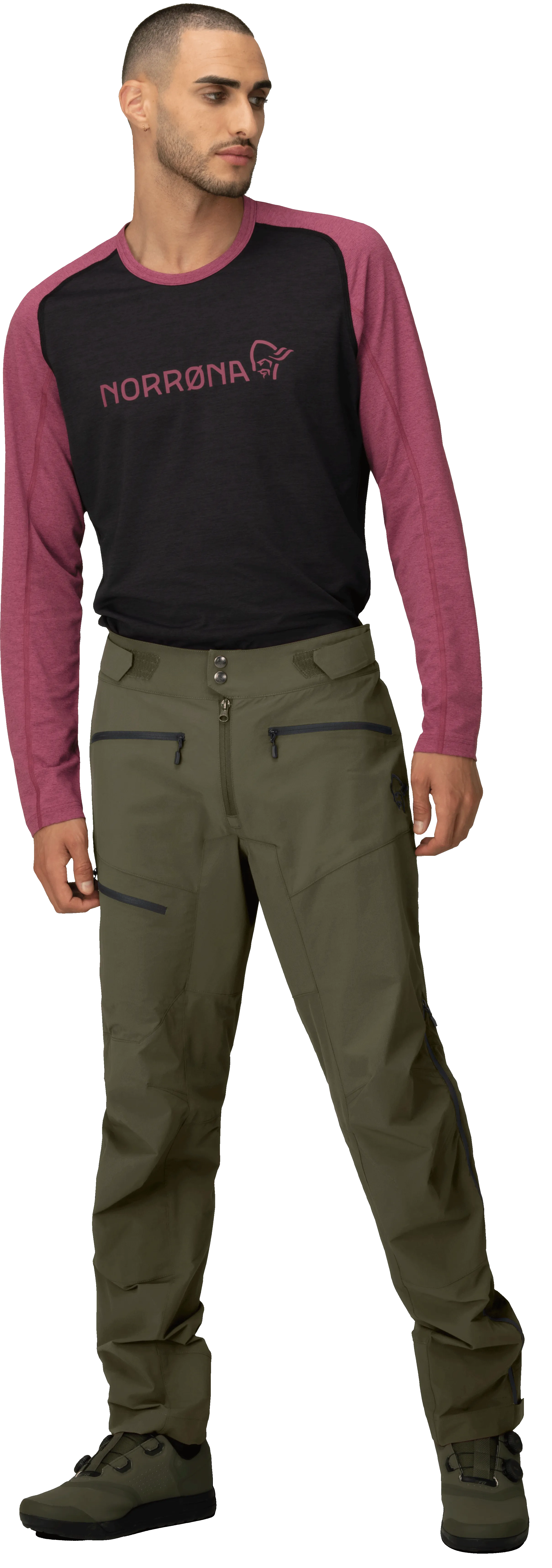 Norrøna Men's Fjørå flex1 Pants Olive Night | Buy Norrøna Men's Fjørå flex1 Pants Olive Night here | Outnorth