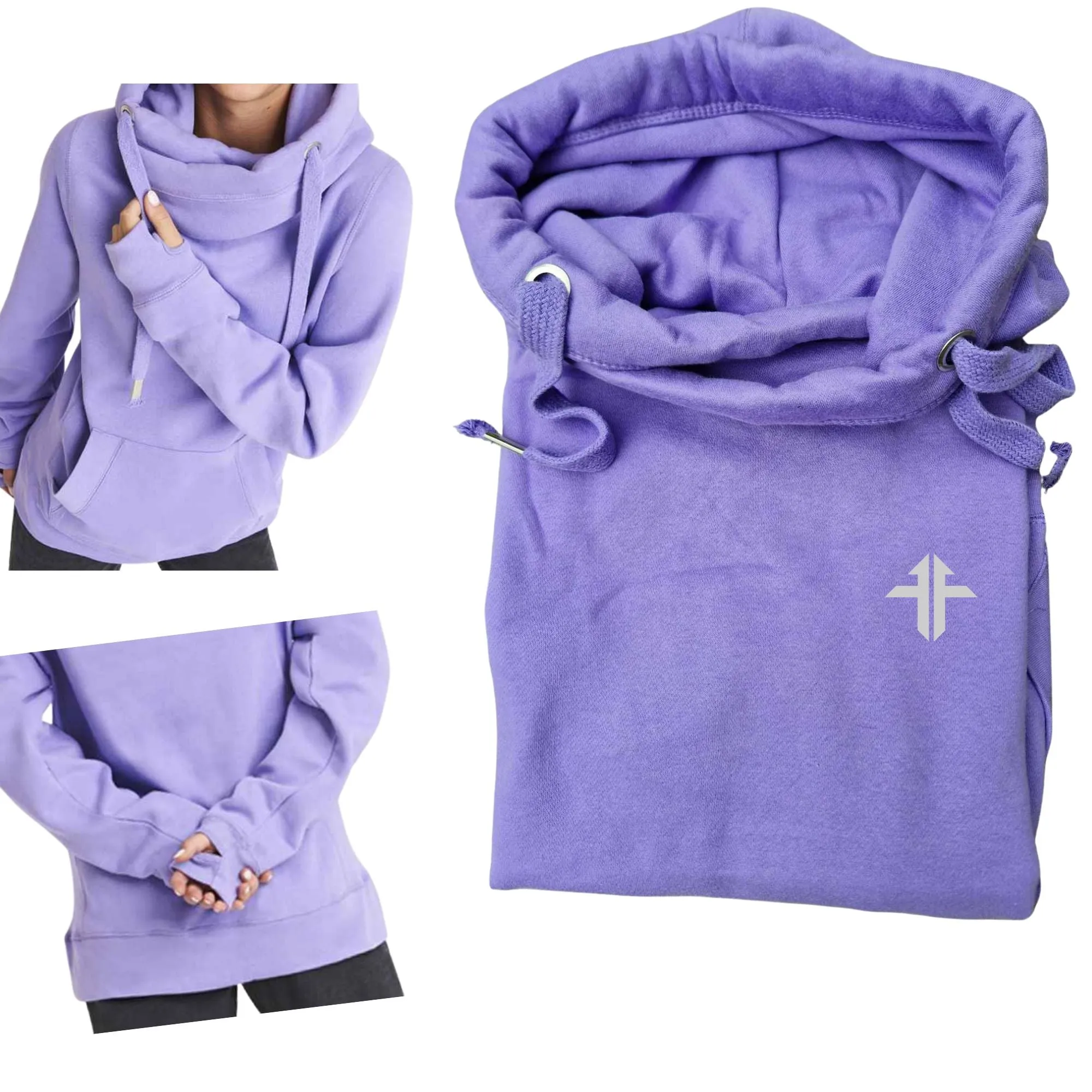 Personalised Cross-Neck Hoodie - Pony Design