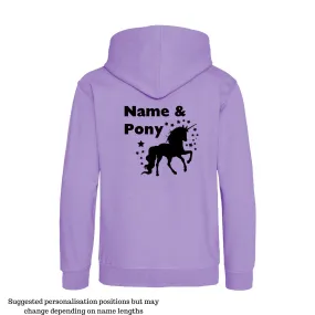 Personalised Cross-Neck Hoodie - Unicorn Design