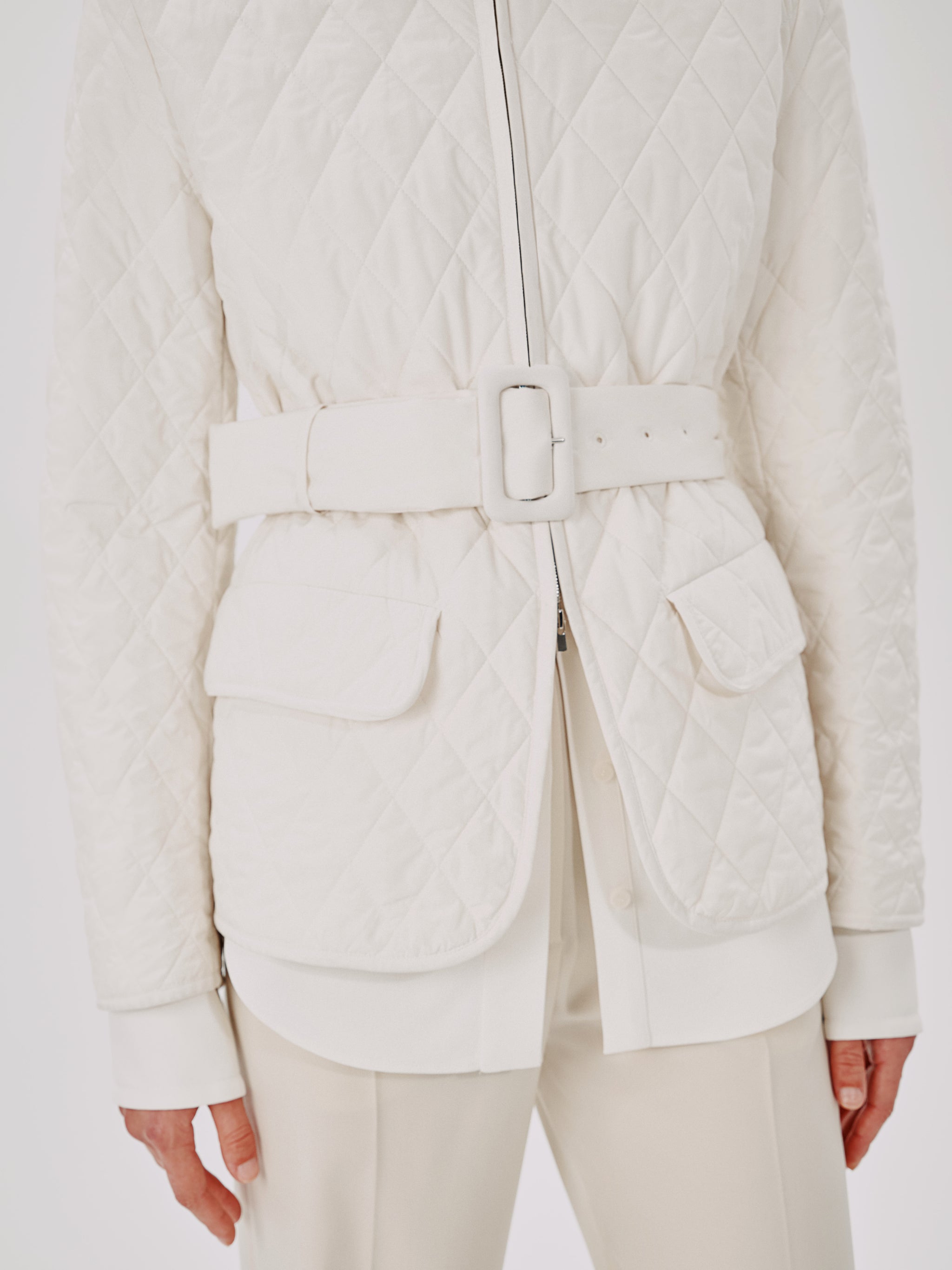 Quilted Belted Jacket