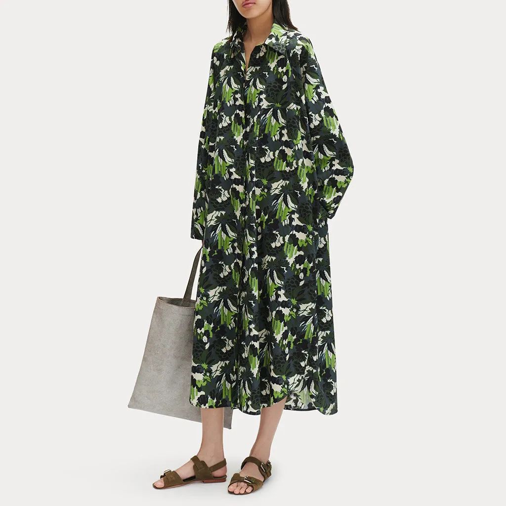 Rachel Comey Woman Naz Dress Forest Green Print