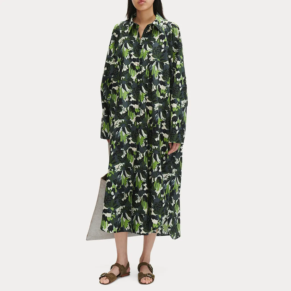 Rachel Comey Woman Naz Dress Forest Green Print