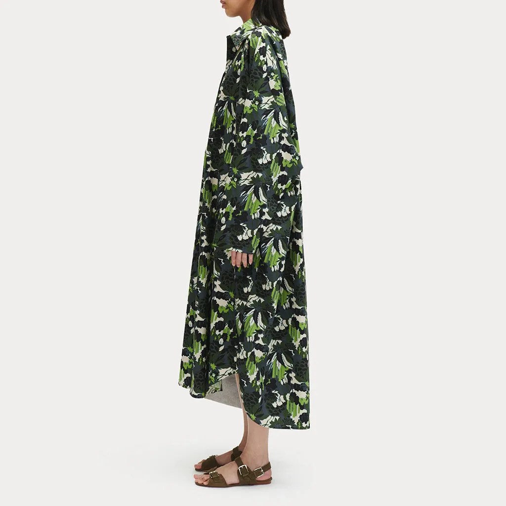 Rachel Comey Woman Naz Dress Forest Green Print