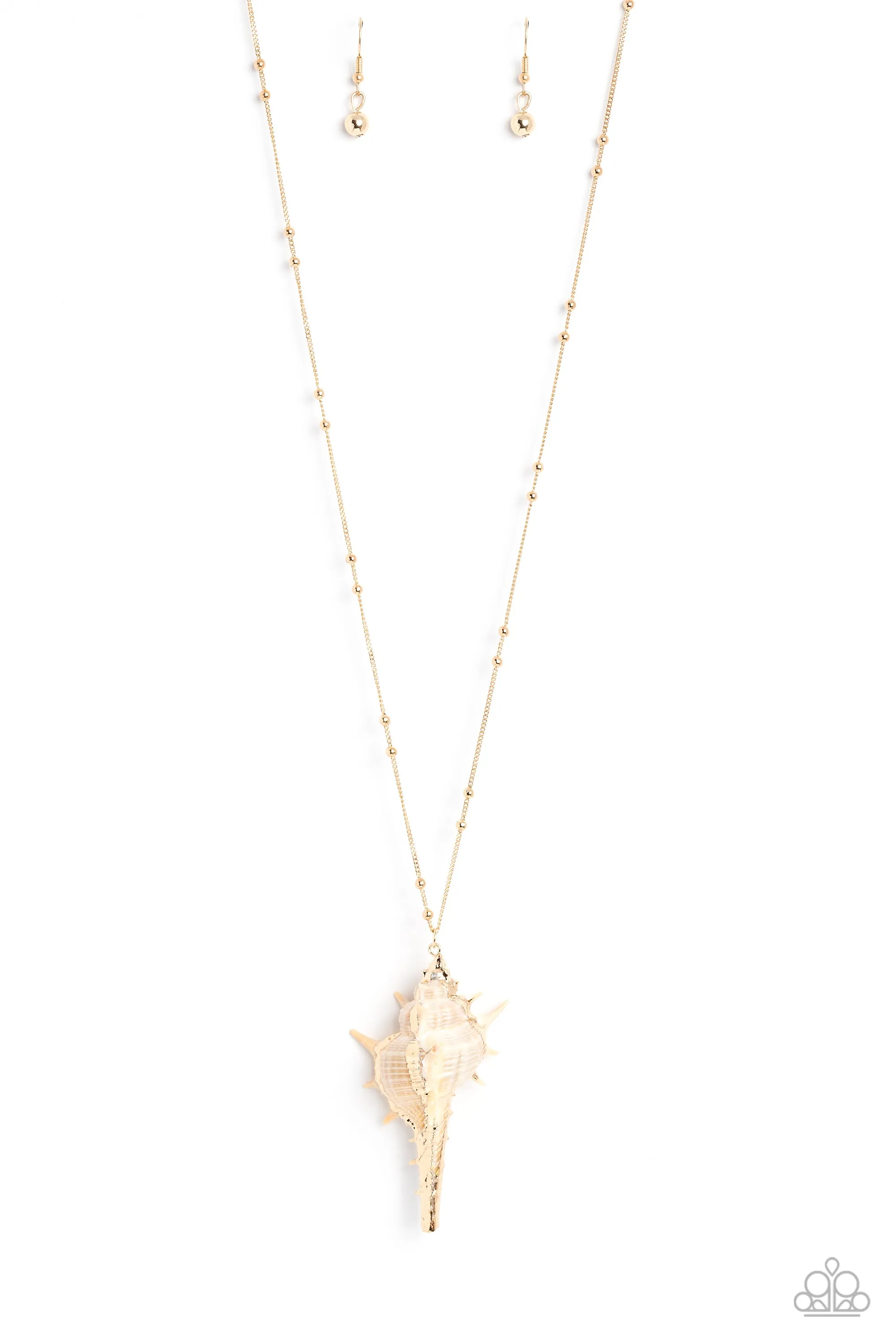 Sea CONCH - Gold ~ Paparazzi Necklace