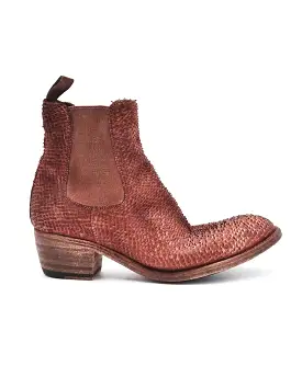 Shoto Brick Red Western Chelsea Boot