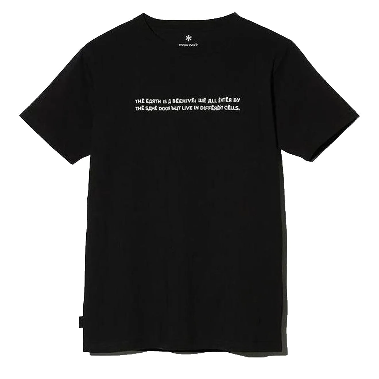 Snow Peak Typography Tee Black