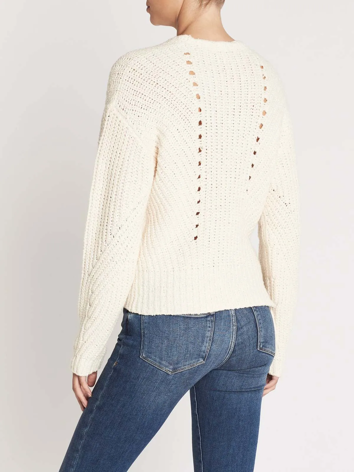 Taelar Crew Neck Sweater - Porcelaine