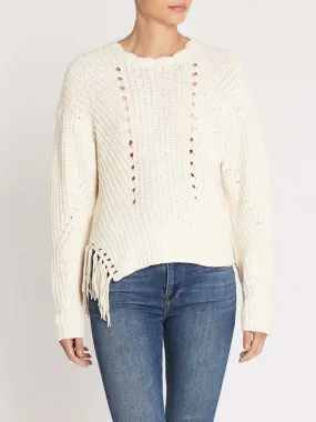 Taelar Crew Neck Sweater - Porcelaine