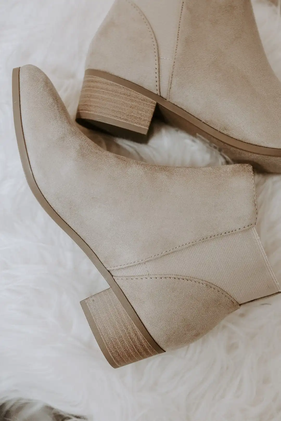 Taupe Plain Jane Booties