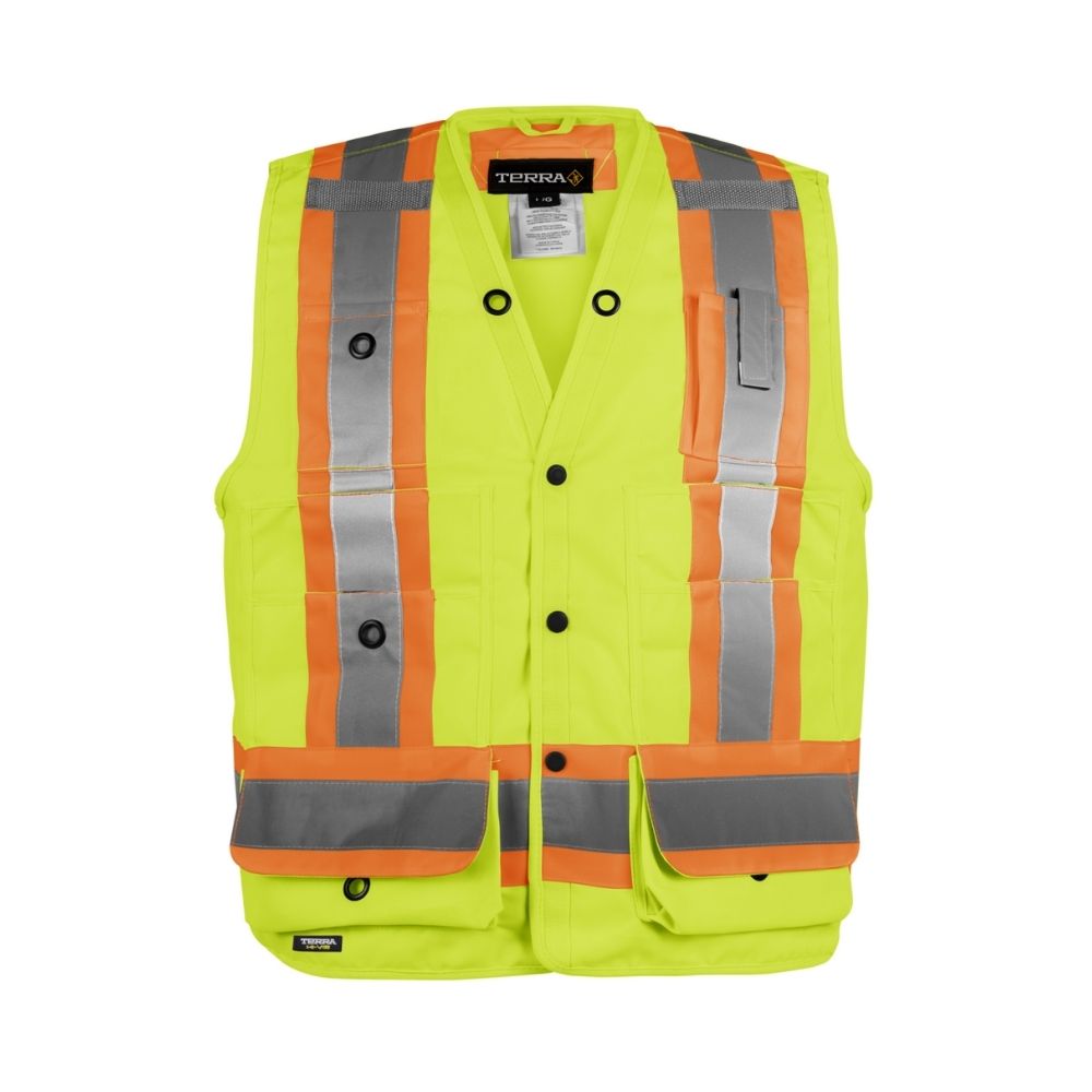 Terra Hi-Vis Surveyor's Vest - Yellow 116522YL