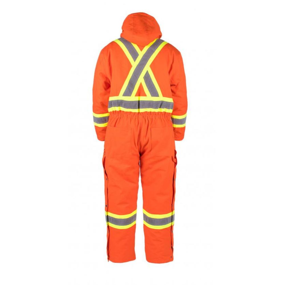 Terra Men's High Visibility Insulated Winter Coverall 116571OR - Orange