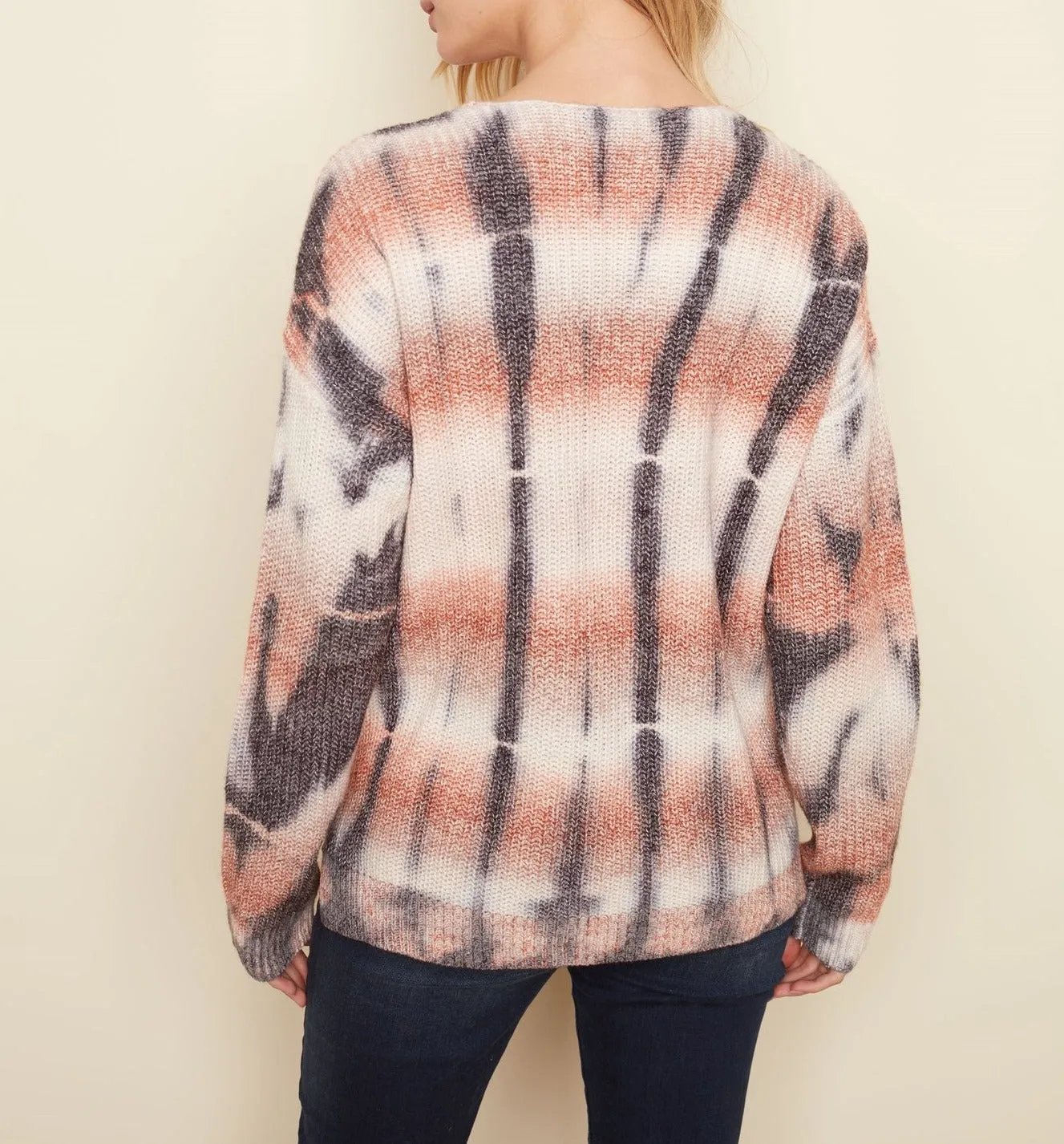 Tie Dye V-Neck Sweater