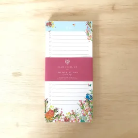 'To Do List' Notepad - 'Spring Bush Birds'