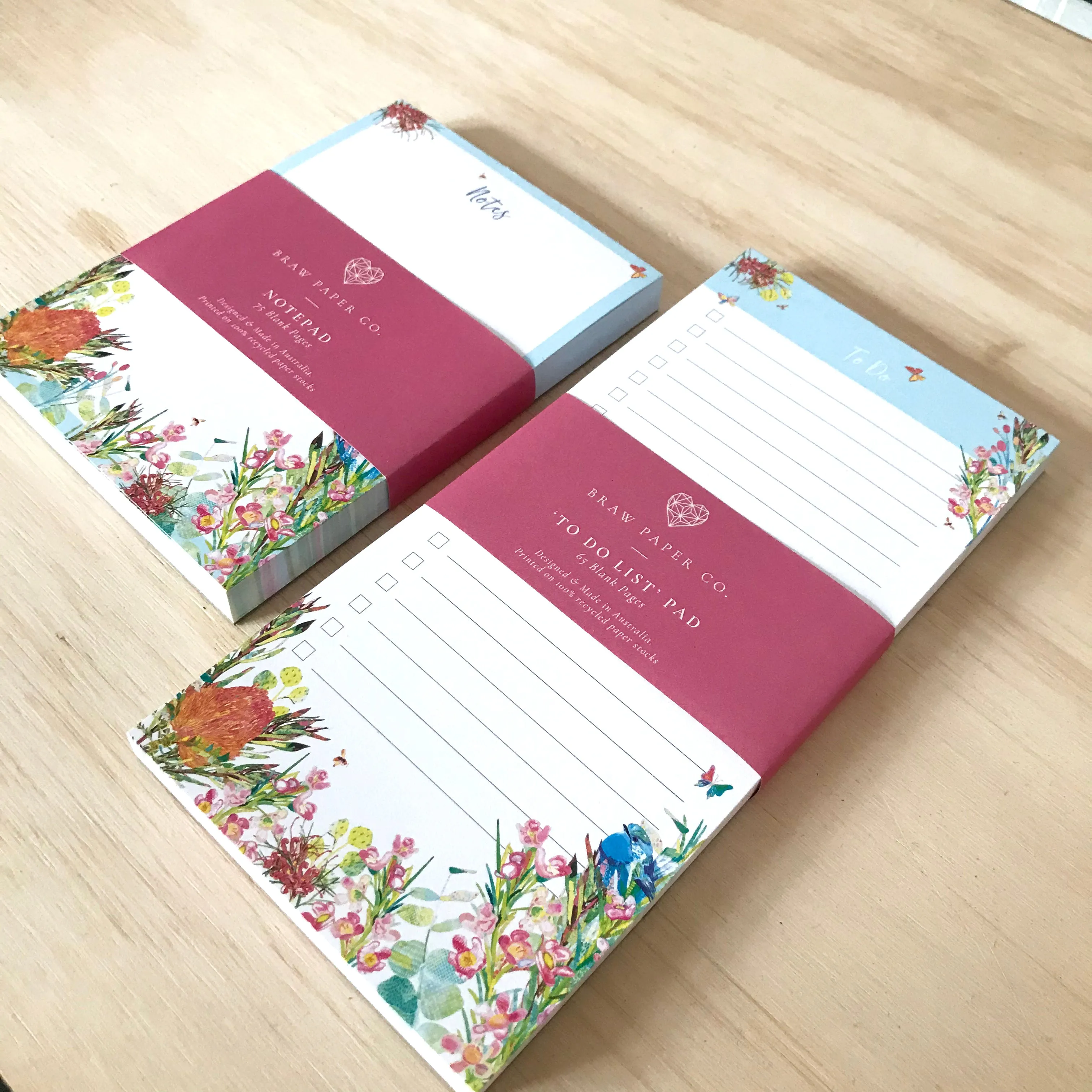 'To Do List' Notepad - 'Spring Bush Birds'