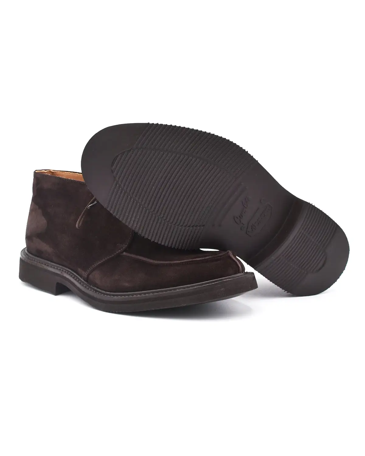 Trickers David Coffee Suede Apron Chukka Boot