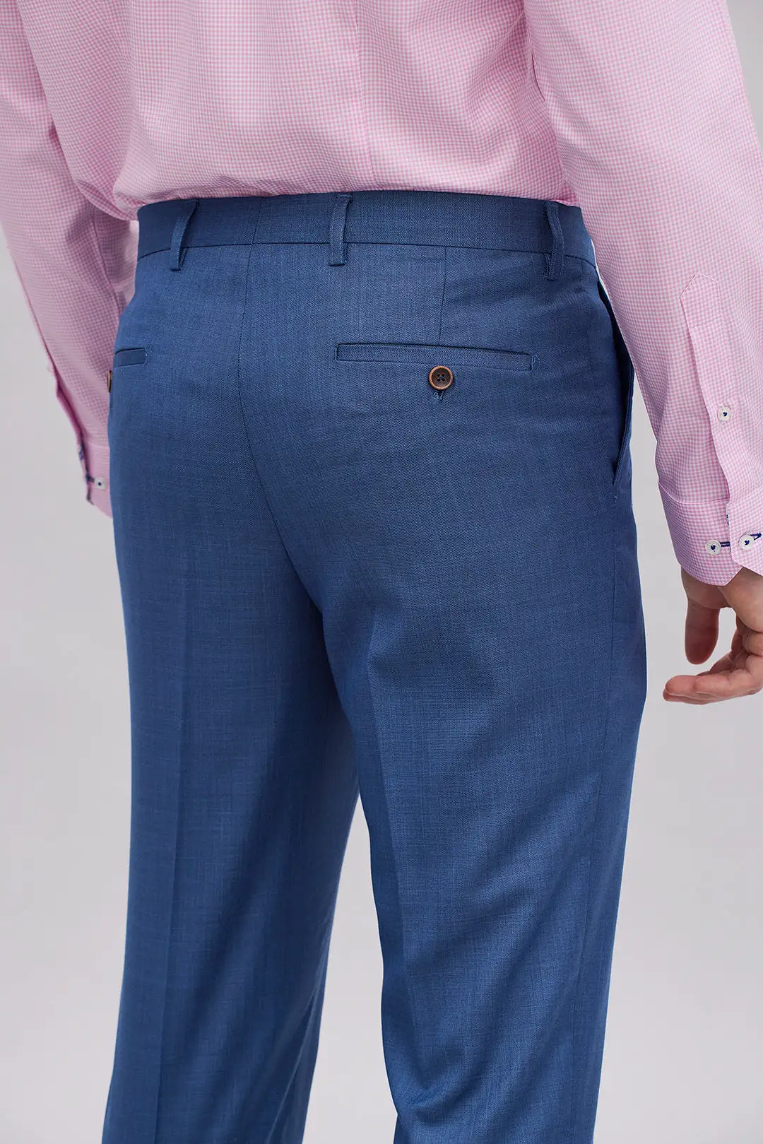 Tsumugi Petrol Blue Suit Pants