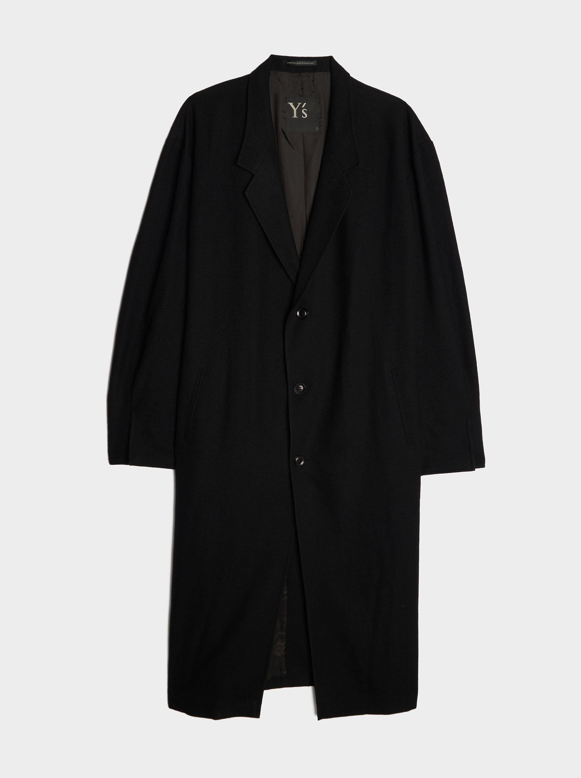 U-Tailored Coat, Black