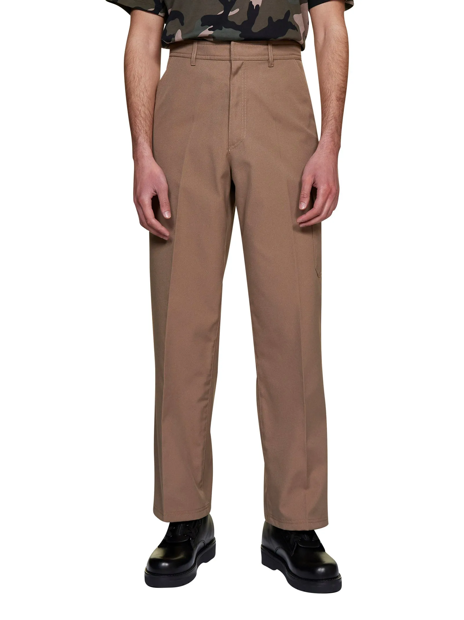 Valentino Button Detailed Straight Leg Pants