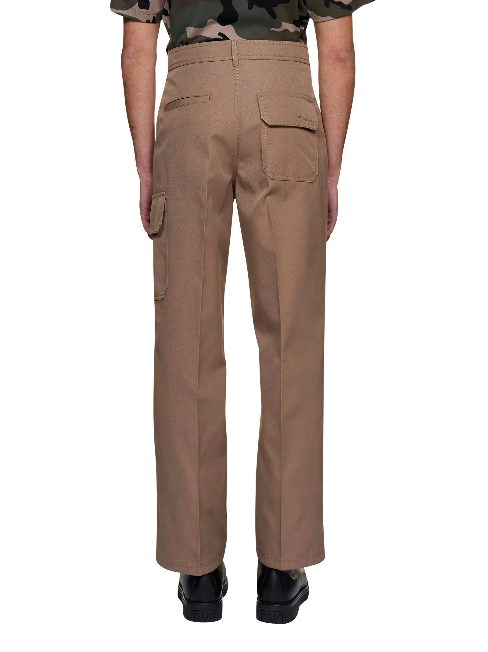 Valentino Button Detailed Straight Leg Pants