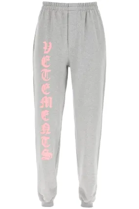 Vetements Logo Printed Elastic Waist Pants