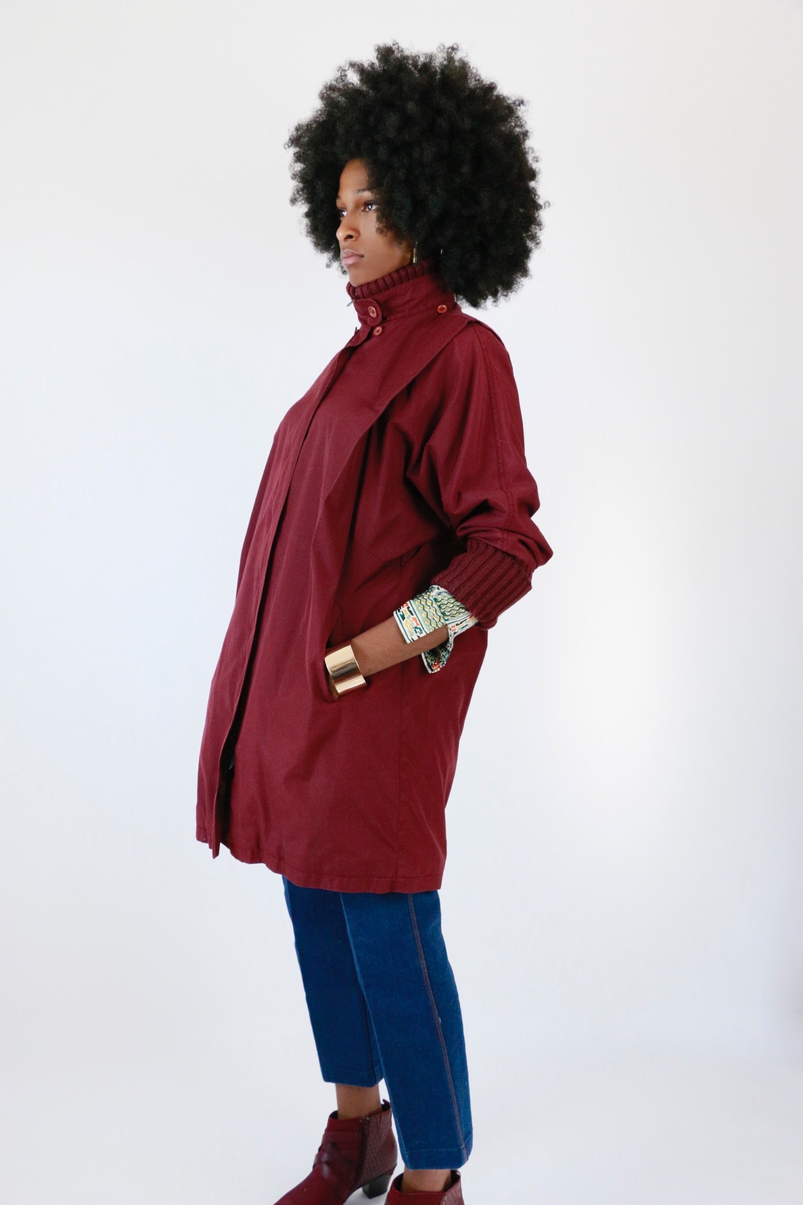 Vintage Knit Sleeve Coat