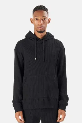 Waffle Hoodie - Black