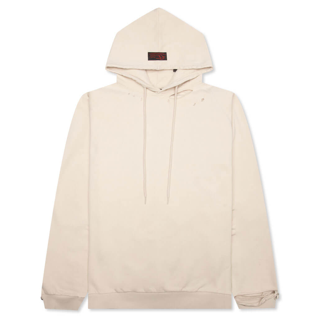 Washed Fit Hoodie - Beige