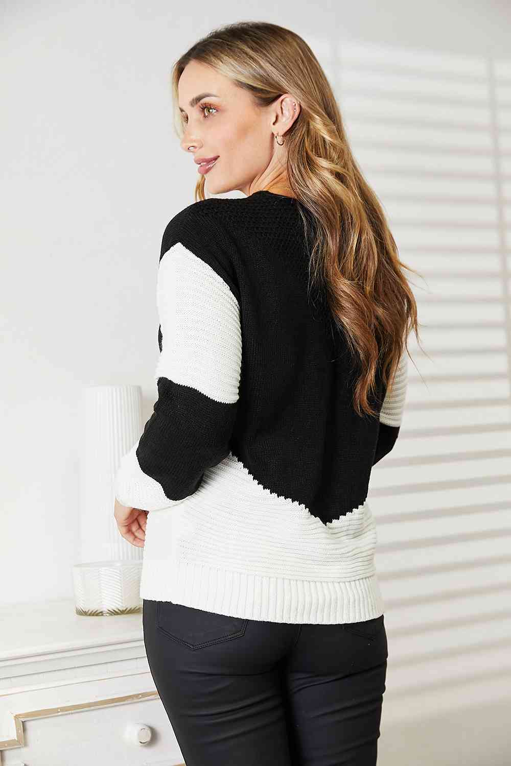 Wisteria Ribbed Knit Sweater