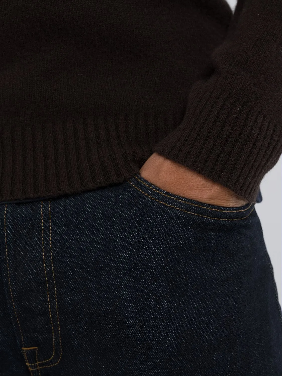 WOOL-BLEND CREW-NECK SWEATER