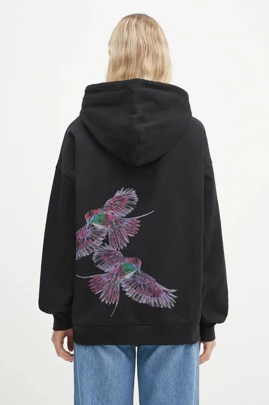 Y-3 sweatshirt Graphic Hoodie black color hooded with a print IX0403