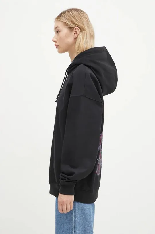 Y-3 sweatshirt Graphic Hoodie black color hooded with a print IX0403